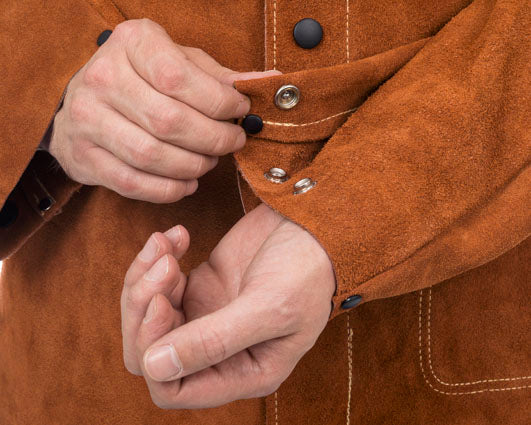 Vollleder Schweißerjacke