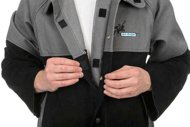 Schweißerjacke mit doppelter Knopfleiste